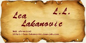 Lea Lakanović vizit kartica